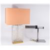 Image 1 : Nesson Chrome Desk Lamp & 70s Brass Lamp