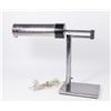 Image 4 : Nesson Chrome Desk Lamp & 70s Brass Lamp
