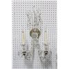 Image 2 : Pair Crystal 2-Arm Sconces