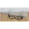 Image 2 : Polychromed Wrought Iron Vine Coffee Table