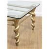 Image 2 : Rectangle Gilt Metal & Glass Coffee Table