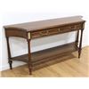 Image 2 : Walnut Console Table with Cane Shelf