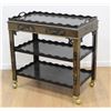 Image 1 : Chinoiserie Style Bar Cart with Removable Tray