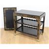 Image 2 : Chinoiserie Style Bar Cart with Removable Tray
