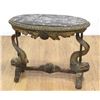 Image 1 : Marble Top Figural Side Table with Dolphins