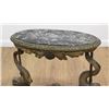 Image 2 : Marble Top Figural Side Table with Dolphins