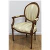 Image 2 : Pair Walnut Frame Louis XVI Fauteuils