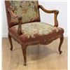 Image 2 : Louis XV Needlepoint Armchair with Carved Frame