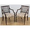 Image 1 : Pair Mahogany Armchairs
