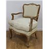 Image 2 : :Pair Louis XV Style Bleached Beechwood Fauteuils