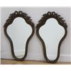 Image 1 : :Pair Rococo Style Giltwood Mirrors