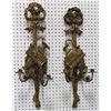 Image 1 : Pair Giltwood Bowknot 2-Light Sconces