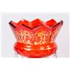 Image 2 : Pair Orange Lusters with Gold Decorations