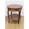 Image 2 : Pair French Style Bronze Mounted Round Lamp Tables