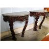 Image 1 : Pair Modern Black Forest Demilune Consoles
