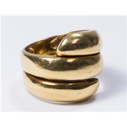 18K Gold Tiffany Spiral Gold Ring