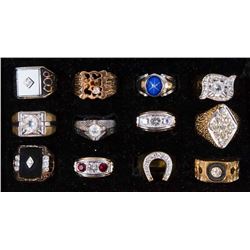 Case of 12 Men's Rings