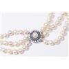 Image 4 : :Triple Strand Pearls with Jewelled Clasp