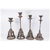 Image 1 : Set 4 Asian Cast Iron Candlesticks