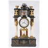 Image 1 : Antique Portico Wood Clock with Alabaster Columns