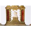 Image 3 : Antique Portico Wood Clock with Alabaster Columns