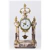 Image 1 : Marble & Brass Mantel Clock with Columns