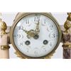 Image 2 : Marble & Brass Mantel Clock with Columns