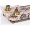 Image 3 : Marble & Brass Mantel Clock with Columns