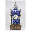 Image 1 : French Reproduction Enamelled Brass Mantel Clock