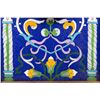 Image 3 : French Reproduction Enamelled Brass Mantel Clock