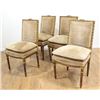 Image 1 : Set 4 Louis XVI Style Giltwood Side Chairs