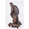 Image 5 : Chinese Carved Wood Figure of a Deity