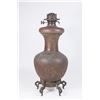 Image 1 : 19th C. Chinese Copper on Porcelain Vase/Oil Lamp