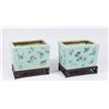 Image 1 : Pair Chinese Planters on Wooden Stands