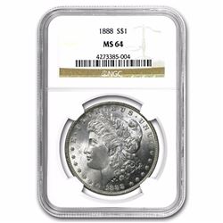 1888 Morgan Dollar MS-64 NGC