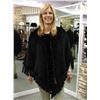 Image 1 : CLASSIC BLACK MINK KNIT PONCHO