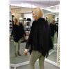Image 2 : CLASSIC BLACK MINK KNIT PONCHO