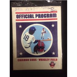 1976 OFFICIAL PROGRAM OF THE CHICAGO CUBS VS LA DODGERS WRIGLEY FIELD