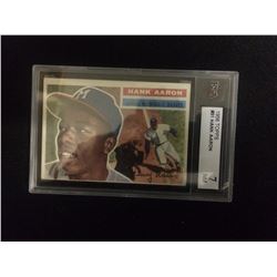 1956 HANK AARON TOPPS BASEBALL TRADING CARD #31 NM 7 MILWAUKEE BRAVES