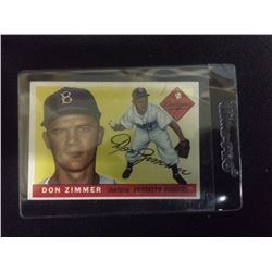 1955 DON ZIMMER TOPPS BASEBALL TRADING CARD #92 BROOKLYN DODGERS