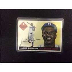 1955 JACKIE ROBINSON TOPPS BASEBALL TRADING CARD #50 BROOKLYN DODGERS