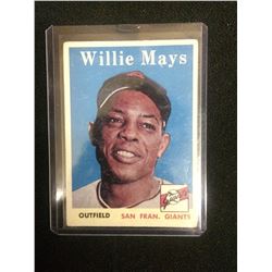 1958 WILLIE MAYS TOPPS BASEBALL TRADING CARD #5 SAN FRANCISCO GIANTS