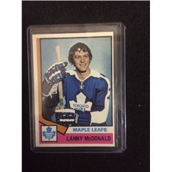 1974-75 LANNY MCDONALD O-PEE-CHEE HOCKEY TRADING CARD TORONTO MAPLE LEAFS #168