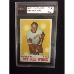 1970-71 GORDIE HOWE O-PEE-CHEE HOCKEY TRADING CARD DETROIT RED WINGS 7.5 NM+ #29