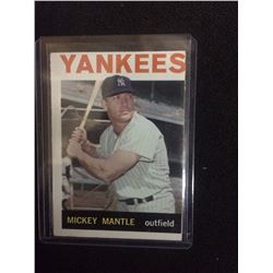 1964 MICKEY MANTLE TOPPS BASEBALL TRADING CARD #50 NEW YORK YANKEES
