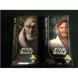 STAR WARS SIDESHOW COLLECTIBLES BIB FORTUNA & OBI-WAN KENOBI FIGURES BRAND NEW IN BOX