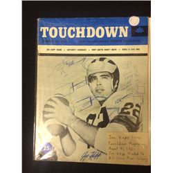 1961 TOUCHDOWN MAGAZINE JOE KAPP ON COVER