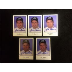 AUTOGRAPHED JOSE CANSECO BASEBALL TRADING CARDS LOT