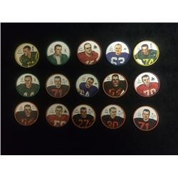 1960'S LOT OF 15 CFL NALLEYS COINS