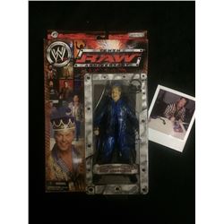 WWF JERRY THE KING LAWLER SIGNED ACTION FIGURE W/ COA